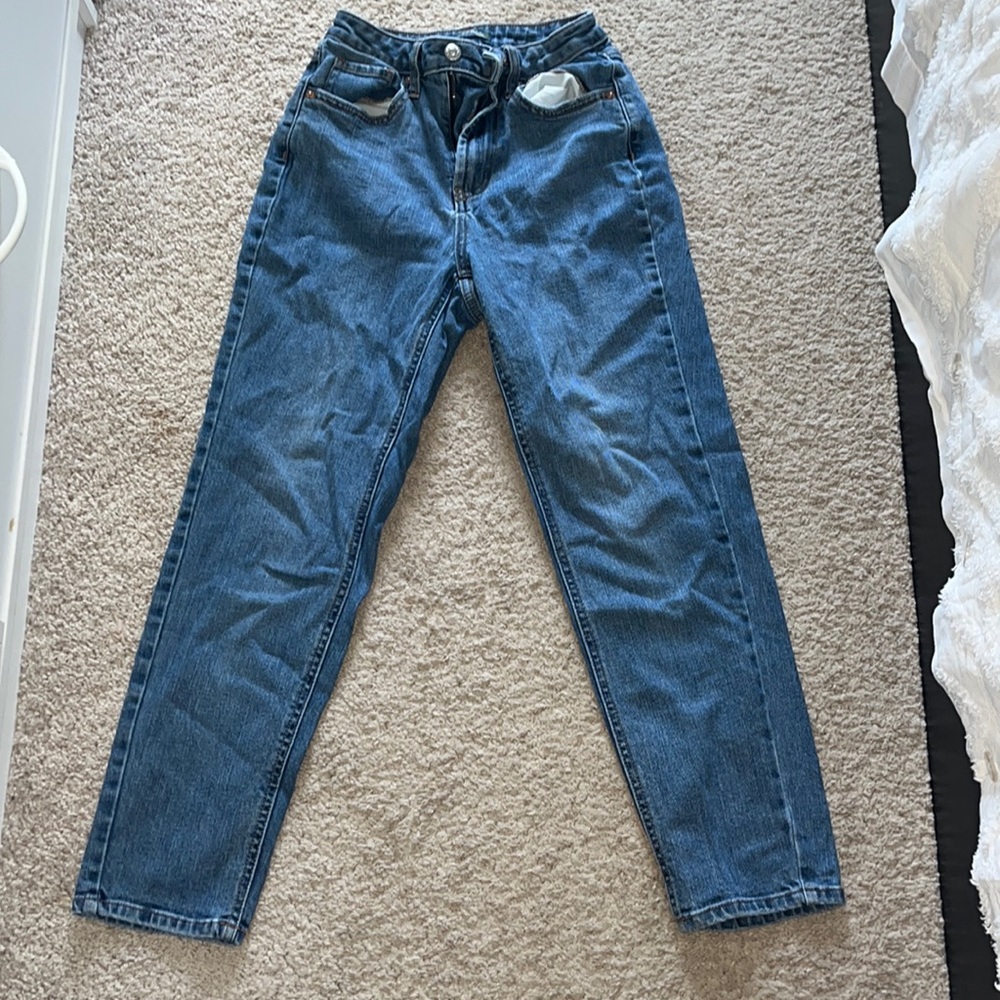 high rise curvy mom jeans